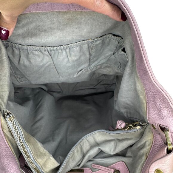 Elliott‎ Lucca Pink Woven Leather Tote Hobo Shoulder Bag - Picture 10 of 12